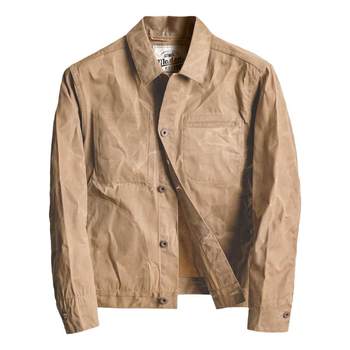 Madden Workwear American Heavy Vintage Yellowstone Maillard Canvas Oil Wax Jacket Ami Khaki Hard Jacket ເຄື່ອງນຸ່ງຜູ້ຊາຍ