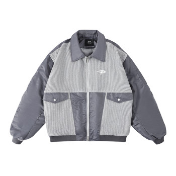 FDR ຄົນອັບເດດ: ແຫ່ງຊາດຕົ້ນສະບັບໃຫມ່ woolen splicing jacket ການບິນສໍາລັບຜູ້ຊາຍແລະແມ່ຍິງຄົນອັບເດດ: ດູໃບໄມ້ລົ່ນແລະລະດູຫນາວຍີ່ຫໍ້ອາເມລິກາເສື້ອຄູ່ຜົວເມຍວ່າງ