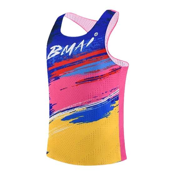 Bi Mai running competition vest A+new product sweat absorption, breathable, fast dry female marathon sports men's light thin models
Bi Mai running competition vest A+new product sweat absorption, breathable, fast dry female marathon sports men's light thin models