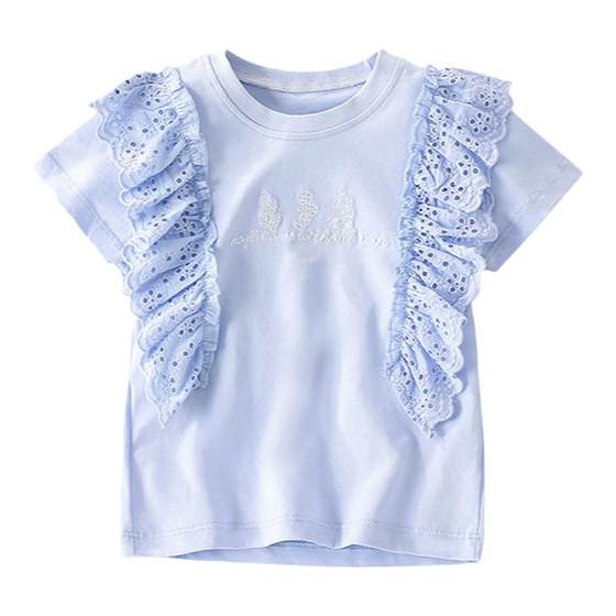malwee girls short-sleeved top summer clothes new children's fashionable and fashionable lace short-sleeved shirt European and American children's clothing T-shirt
malwee girls short-sleeved top summer clothes new children's fashionable and fashionable lace short-sleeved shirt European and American children's clothing T-shirt