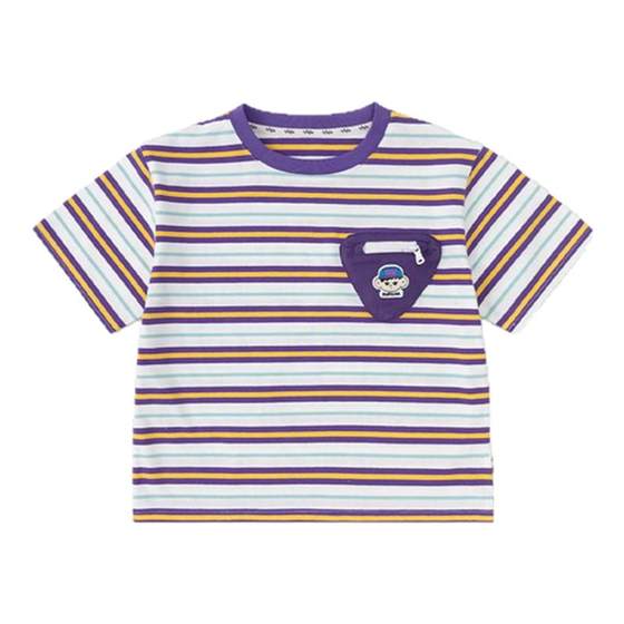 Dudu Home Children's Striped Short Sleeve Summer Cotton Baby Contrast T-shirt Summer Boy Short T-Girl Top Summer
Dudu Home Children's Striped Short Sleeve Summer Cotton Baby Contrast T-shirt Summer Boy Short T-Girl Top Summer