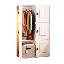 Simple wardrobe, strong and durable, new 2024 popular rental house, home bedroom house assembly, children's storage cabinet