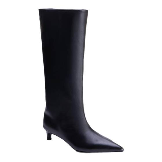 Le' Queen 3cm low heel fetal cowhide boots pointed toe high fashion boots thin heel knee-length boots
Le' Queen 3cm low heel fetal cowhide boots pointed toe high fashion boots thin heel knee-length boots