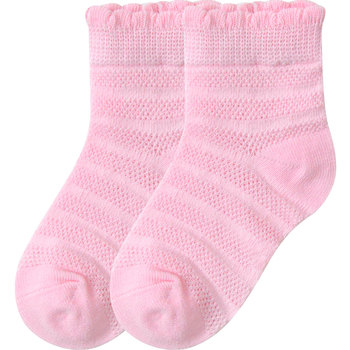 Tongtai baby socks summer ບາງໆເດັກເກີດໃຫມ່ socks ເດັກນ້ອຍຕາຫນ່າງວ່າງ socks ຮ້ອນກະທູ້ຫນ້ອຍ
