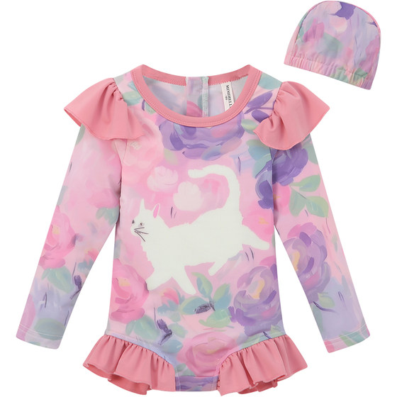 Girls one-piece swimsuit summer suit 2025 new fashionable children's long-sleeved sun protection beach swimsuit little girl swimsuit
Girls one-piece swimsuit summer suit 2025 new fashionable children's long-sleeved sun protection beach swimsuit little girl swimsuit