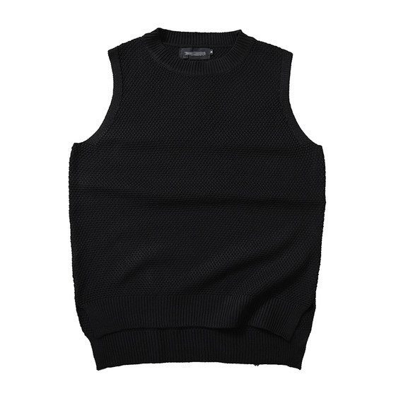 Japanese spring casual vest vest vest male loose versatile sweaterless sweaterless sweater men and women knit jackets Japanese spring casual vest vest vest male loose versatile sweaterless sweaterless sweater men and women knit jackets