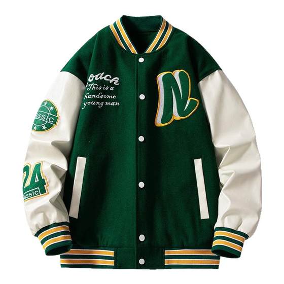 Spring and autumn baseball uniforms for men American fashion brand embroidered jacket couple Korean jacket bf loose retro trend
Spring and autumn baseball uniforms for men American fashion brand embroidered jacket couple Korean jacket bf loose retro trend