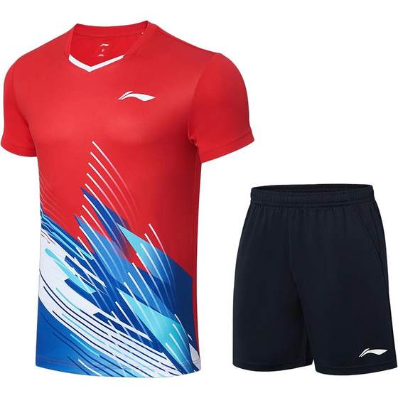Li Ning Badminton Clothes Club Series Breathable Comfortable Quick Dry Sweat Absorbent Training Competition Set Li Ning Badminton Clothes Club Series Breathable Comfortable Quick Dry Sweat Absorbent Training Competition Set
