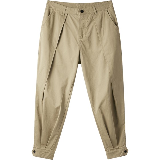 PINLI Men's Summer Slim Fit Micro-Elastic Washed Cotton Khaki Leisure Pants Harun Small Feet Crispy Pants Trendy Brand
PINLI Men's Summer Slim Fit Micro-Elastic Washed Cotton Khaki Leisure Pants Harun Small Feet Crispy Pants Trendy Brand