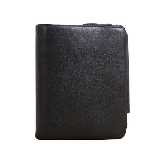 Men's leather wallet zipper short soft leather multi -card three % off Japanese and Korean cowhide vertical fixture clip youth cock Men's leather wallet zipper short soft leather multi -card three % off Japanese and Korean cowhide vertical fixture clip youth cock