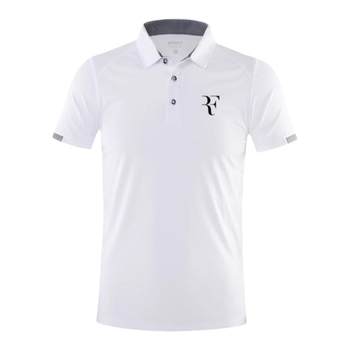 New Federer tennis ໃສ່ເສື້ອ POLO ແຂນສັ້ນຂອງຜູ້ຊາຍແຫ້ງໄວ Nadal Djokovic ສີຂາວກິລາຄົນອັບເດດ: