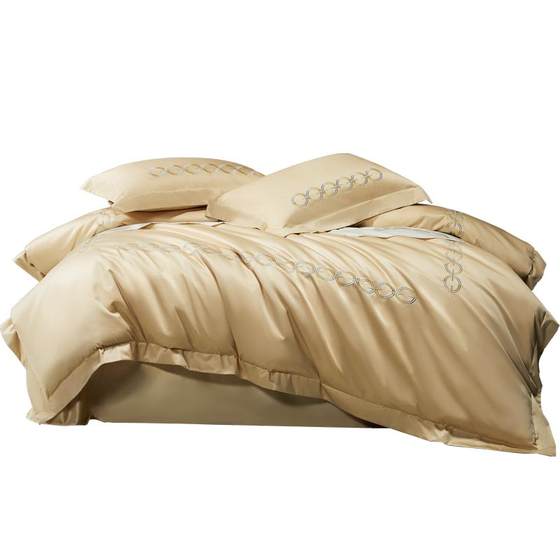 Mercury Home Textile Class A 140 Double Stand Horse Cotton Four-Piece Set Tribute Satin Light Luxury Set Embroidered Quilt Cover Bedding Sheets Bedding
Mercury Home Textile Class A 140 Double Stand Horse Cotton Four-Piece Set Tribute Satin Light Luxury Set Embroidered Quilt Cover Bedding Sheets Bedding