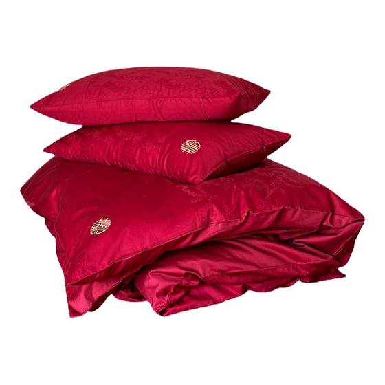Longfeng Chengxiang Chinese style high-end wedding 100s cotton four-piece set pure cotton jacquard quilt cover bed sheet wedding six-piece set
Longfeng Chengxiang Chinese style high-end wedding 100s cotton four-piece set pure cotton jacquard quilt cover bed sheet wedding six-piece set
