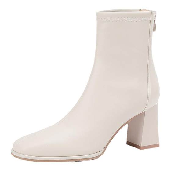 White thick heel short boots for women in spring and autumn fashion single boots French square toe high heels stretch thin boots for women new socks boots
White thick heel short boots for women in spring and autumn fashion single boots French square toe high heels stretch thin boots for women new socks boots