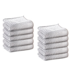 Steel wire dishwashing cloth, non-stick oil, steel wire ball rag, kitchen special metal wire cleaning cloth, double-sided silver wire imitation steel wire