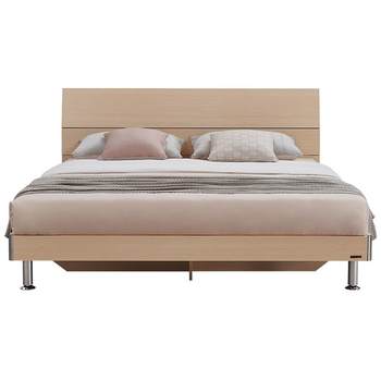 Quanyou Home Modern Simple Single Panel Bed Frame for Rental Houses 1.5 ແມັດ ຫ້ອງນອນ Double Bed 106302