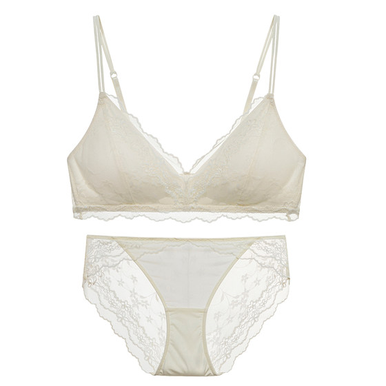 Foley girl underwear lace French ultra-thin small breasts without steel rings Bra thin shoulder straps summer breathable suit Foley girl underwear lace French ultra-thin small breasts without steel rings Bra thin shoulder straps summer breathable suit