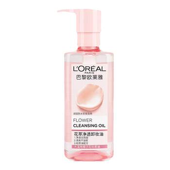 L'Oreal Flower Extract Cleansing Oil Gentle and Deep Cleansing Eye Makeup Remover for Women ຂອງແທ້ Official Flagship Store