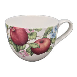 Tangshan Bone China Extra Large Water Cup Capacity Mug Breakfast Cup Milk Oatmeal Cup Microwaveable 600ml