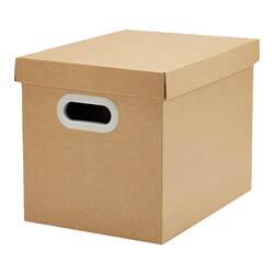 Kraft paper thickened paper storage box moving carton packing document book box storage carton storage box large carton