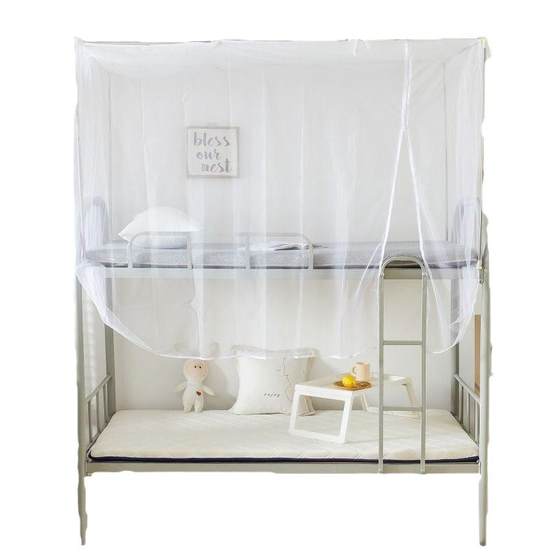 The new college student bedroom 0.9m side door opens the door and pave the lower pavement 1.2 meters single bed old white dormitory mosquito net The new college student bedroom 0.9m side door opens the door and pave the lower pavement 1.2 meters single bed old white dormitory mosquito net