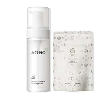 AOEO Camellia Amino Acid Moisturizing Cleansing Mousse Foaming Cleanser ເຮັດຄວາມສະອາດເລິກຢ່າງອ່ອນໂຍນແລະບໍ່ລະຄາຍເຄືອງສໍາລັບຜູ້ຊາຍແລະແມ່ຍິງ