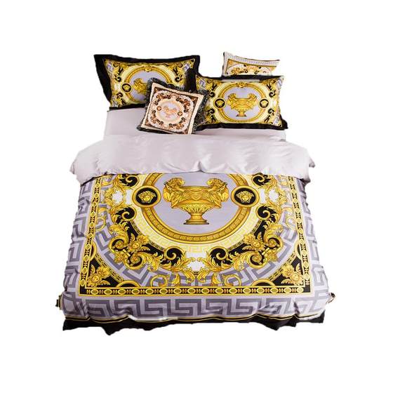 Luxury Nordic style cotton bedding four-piece set high-end 100s pure cotton bedding Medusa retro quilt cover
Luxury Nordic style cotton bedding four-piece set high-end 100s pure cotton bedding Medusa retro quilt cover