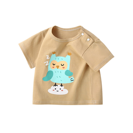 Boys T-shirt Short-sleeved Baby Pure Cotton Baby Clothes Summer Girls Tops Children's Summer Half-sleeved Class A Thin Style
Boys T-shirt Short-sleeved Baby Pure Cotton Baby Clothes Summer Girls Tops Children's Summer Half-sleeved Class A Thin Style