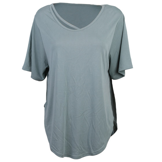 DCW Sports Top Female Running Fitness Breathable Short Sleeve Loose Loose Slender Yoga Cover T -shirts T -shirts in summer thin half sleeve DCW Sports Top Female Running Fitness Breathable Short Sleeve Loose Loose Slender Yoga Cover T -shirts T -shirts in summer thin half sleeve