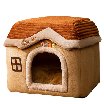 ຮັງແມວ, Castle cat warm winter, enclosed demovable and washable cat bed, universal pet autumn and winter cat house