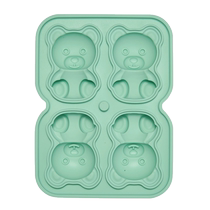 (Self-operated) Flumot bear ice cube mold homemade ice box frozen ice tray household food grade soft silicone ice ball