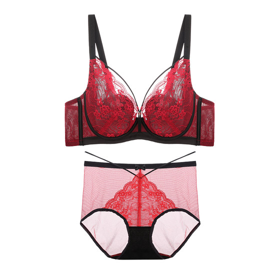 Is Aira Red Lingerie Set Women's Ultra-Thin Lace Bra Bunny Ear Cup Sexy Big Boobs Show Small Breasts
Is Aira Red Lingerie Set Women's Ultra-Thin Lace Bra Bunny Ear Cup Sexy Big Boobs Show Small Breasts