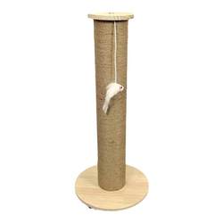 12cm diameter solid wood white hemp column jute column cat scratching post DIY cat climbing frame