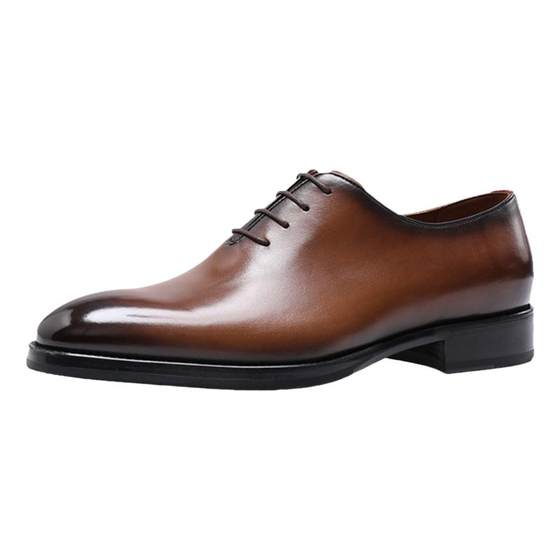 Whole leather shoes for men's business formal wear genuine leather handmade British round toe suit Oxford shoes leather sole groom wedding shoes
Whole leather shoes for men's business formal wear genuine leather handmade British round toe suit Oxford shoes leather sole groom wedding shoes