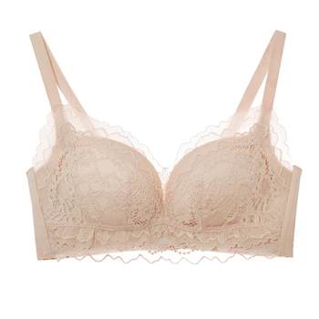 Greer Sexy Lace ເຕົ້ານົມຂະຫນາດນ້ອຍ Push Up Bra ຂອງແມ່ຍິງທີ່ສາມາດປັບໄດ້ Anti-sagging ເຕົ້ານົມຫຼຸດຜ່ອນ Bra ບໍ່ມີສາຍ