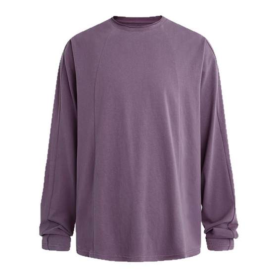 DIMC solid color fit split long-sleeved T-shirt 25SS new loose men and women casual base shirt DIMC solid color fit split long-sleeved T-shirt 25SS new loose men and women casual base shirt