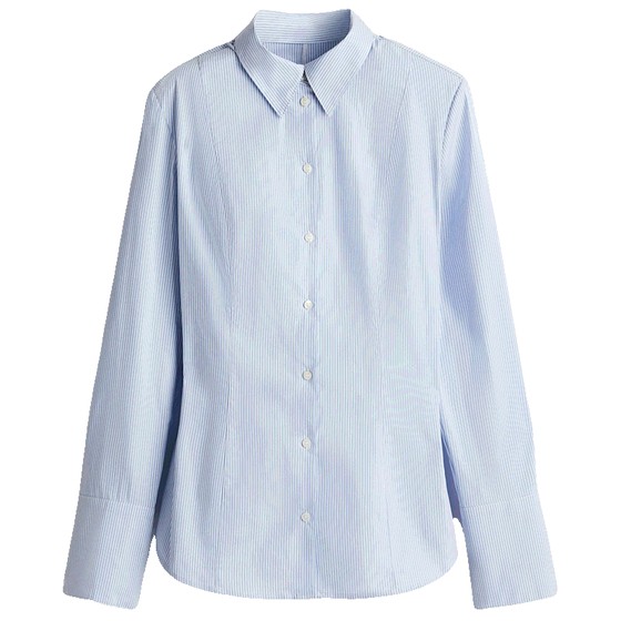 HM Women's Shirt 2025 Summer New Lapel Slim-fit Shoulder Pad Poplin Design Long Sleeve Shirt 1230661
HM Women's Shirt 2025 Summer New Lapel Slim-fit Shoulder Pad Poplin Design Long Sleeve Shirt 1230661