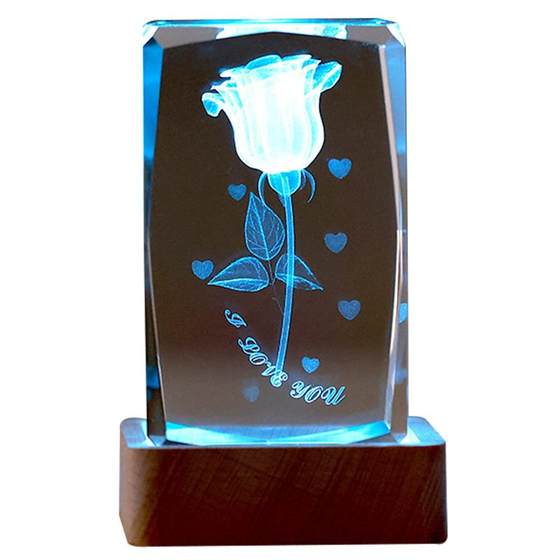 Valentine's Day Gift Girl Wife Friends 3D Colorful Crystal Rose Office Ornament Creative Birthday Gift
Valentine's Day Gift Girl Wife Friends 3D Colorful Crystal Rose Office Ornament Creative Birthday Gift