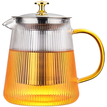 Tea set set light luxury high-end glass advanced tea art teapot tea tray full set of office reception tea cups