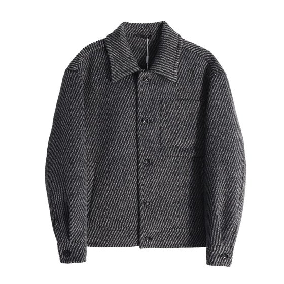 MIND BRIDGE2024 Autumn and Winter Short Mao Woors Coat Men's Wool Ploved Pattern Single Single Sonal Concder
MIND BRIDGE2024 Autumn and Winter Short Mao Woors Coat Men's Wool Ploved Pattern Single Single Sonal Concder