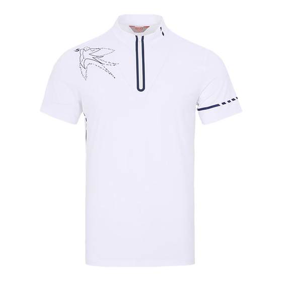 SVG golf clothing men's spring new style hand-painted bird print short-sleeved T-shirt zipper small stand-up collar top
SVG golf clothing men's spring new style hand-painted bird print short-sleeved T-shirt zipper small stand-up collar top