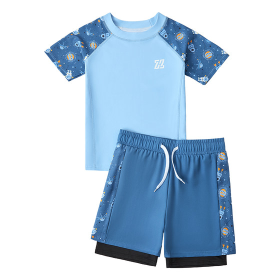 Children's swimsuits boys 2025 new split sun protection quick-drying swimsuit double-layer swimming trunks small, medium and large children's swimming suit
Children's swimsuits boys 2025 new split sun protection quick-drying swimsuit double-layer swimming trunks small, medium and large children's swimming suit