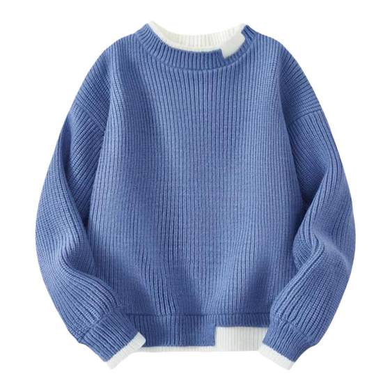 Jewish Group boy sweater little boy autumn and winter new style plus velvet sweater children fake two-piece warm top
Jewish Group boy sweater little boy autumn and winter new style plus velvet sweater children fake two-piece warm top