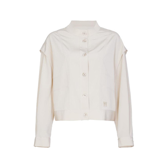 Wandian shallow spring outfit daily commuter cloud beige shoulder-drop stand collar single jacket short top 1233O01R
Wandian shallow spring outfit daily commuter cloud beige shoulder-drop stand collar single jacket short top 1233O01R
