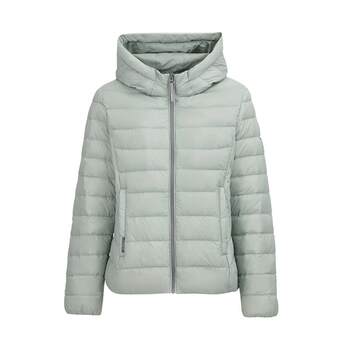 Sharon Women's Lightweight Short Down Jacket Hooded Slim Spring and Autumn Jacket Shopping Mall ແບບດຽວກັນ 13335