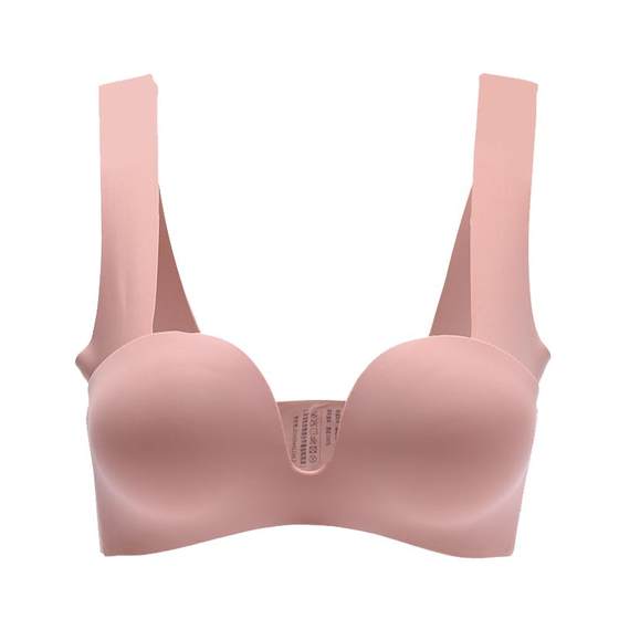 Fenteng One Piece Underwear for Women Thin, Steel Ring Free, Red Sexy Gathering Bra with No Traces, Comfortable Top Support Bra for Women Fenteng One Piece Underwear for Women Thin, Steel Ring Free, Red Sexy Gathering Bra with No Traces, Comfortable Top Support Bra for Women