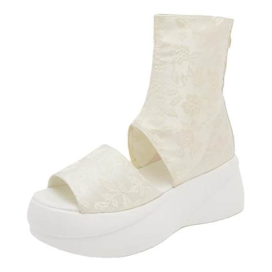 Summer high-heel fashion sandals for women 2025 new hollow breathable elastic single boots thick-soled sponge cake short-tube boots
Summer high-heel fashion sandals for women 2025 new hollow breathable elastic single boots thick-soled sponge cake short-tube boots
