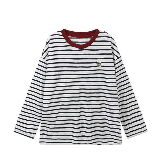 Pudding Haru Children's Summer Girls' Fashion Short Sleeve 2025 Summer New Children's Loose Contrast Stripe T-Shirt
Pudding Haru Children's Summer Girls' Fashion Short Sleeve 2025 Summer New Children's Loose Contrast Stripe T-Shirt