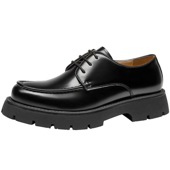BT thick-soled big-headed derby shoes round toe young business casual leather shoes men's high-end suit square head height
BT thick-soled big-headed derby shoes round toe young business casual leather shoes men's high-end suit square head height