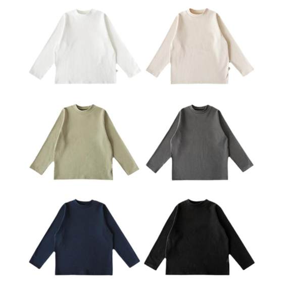Youyou Children's double-sided velvet thickened boneless suture half-high neck long-sleeved T-shirt in winter new boys' casual base shirt
Youyou Children's double-sided velvet thickened boneless suture half-high neck long-sleeved T-shirt in winter new boys' casual base shirt